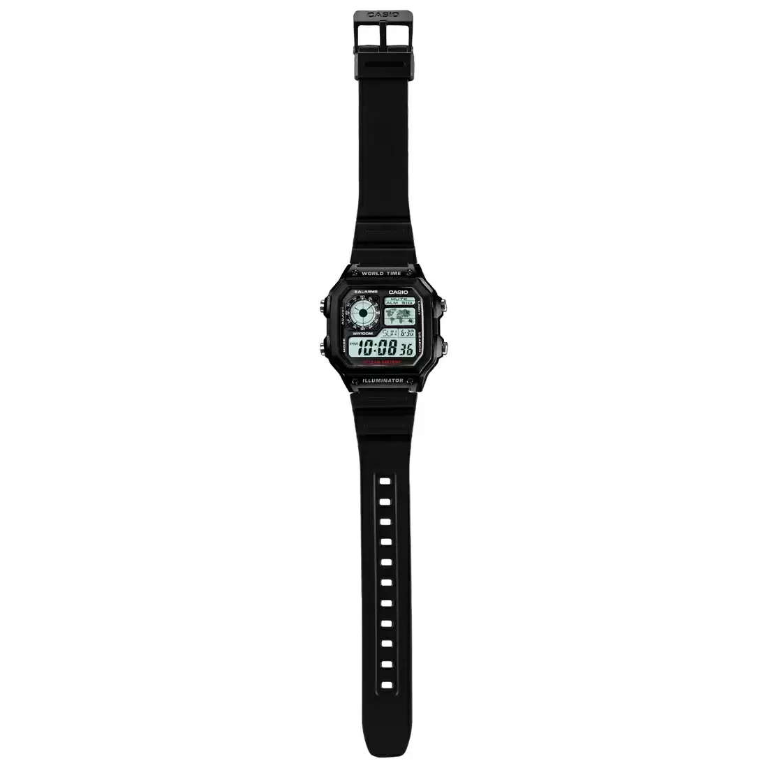 CASIO YOUTH BLACK DIGITAL UNISEX WATCH (BLACK) - Image 4