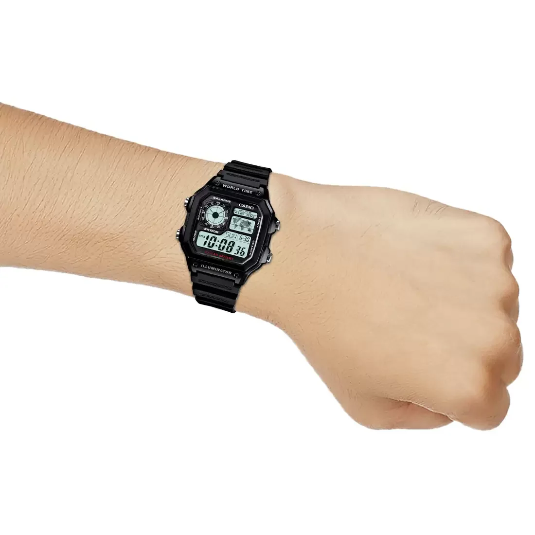CASIO YOUTH BLACK DIGITAL UNISEX WATCH (BLACK) - Image 5