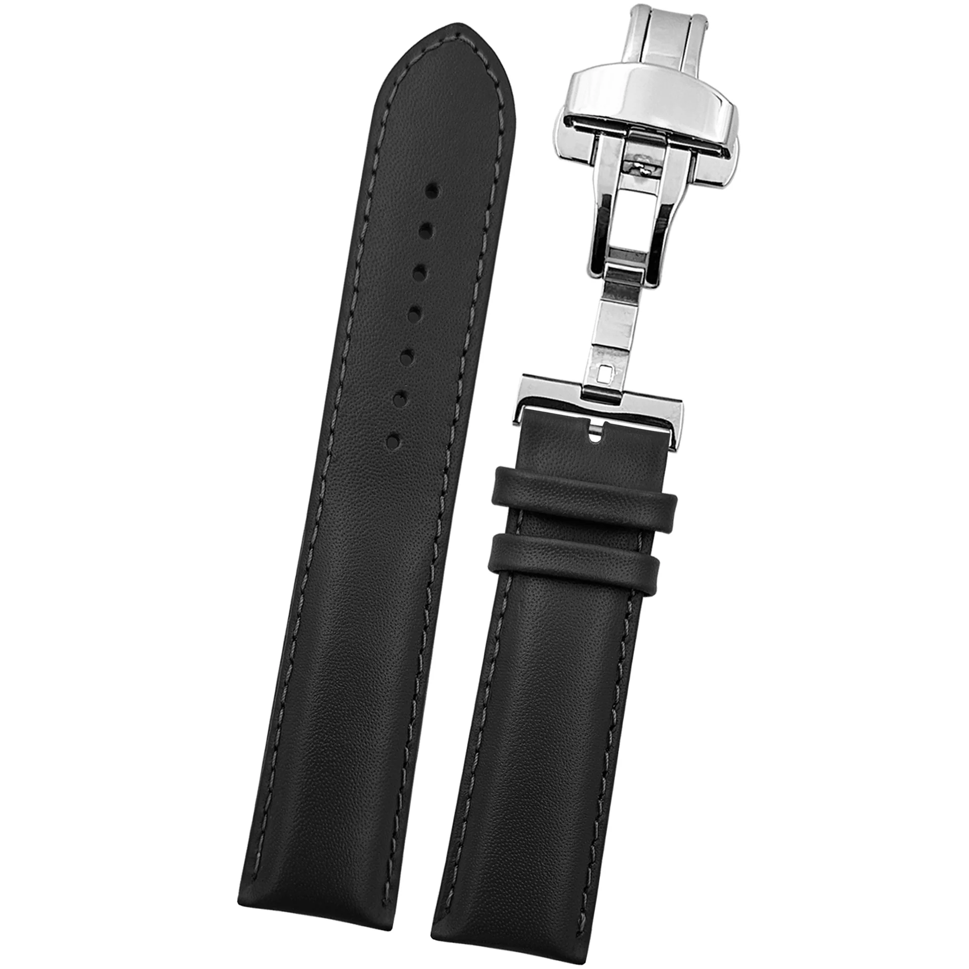 DBLACK [ARLONG] LEATHER STRAP W/ BUTTERFLY LOCK - Image 4