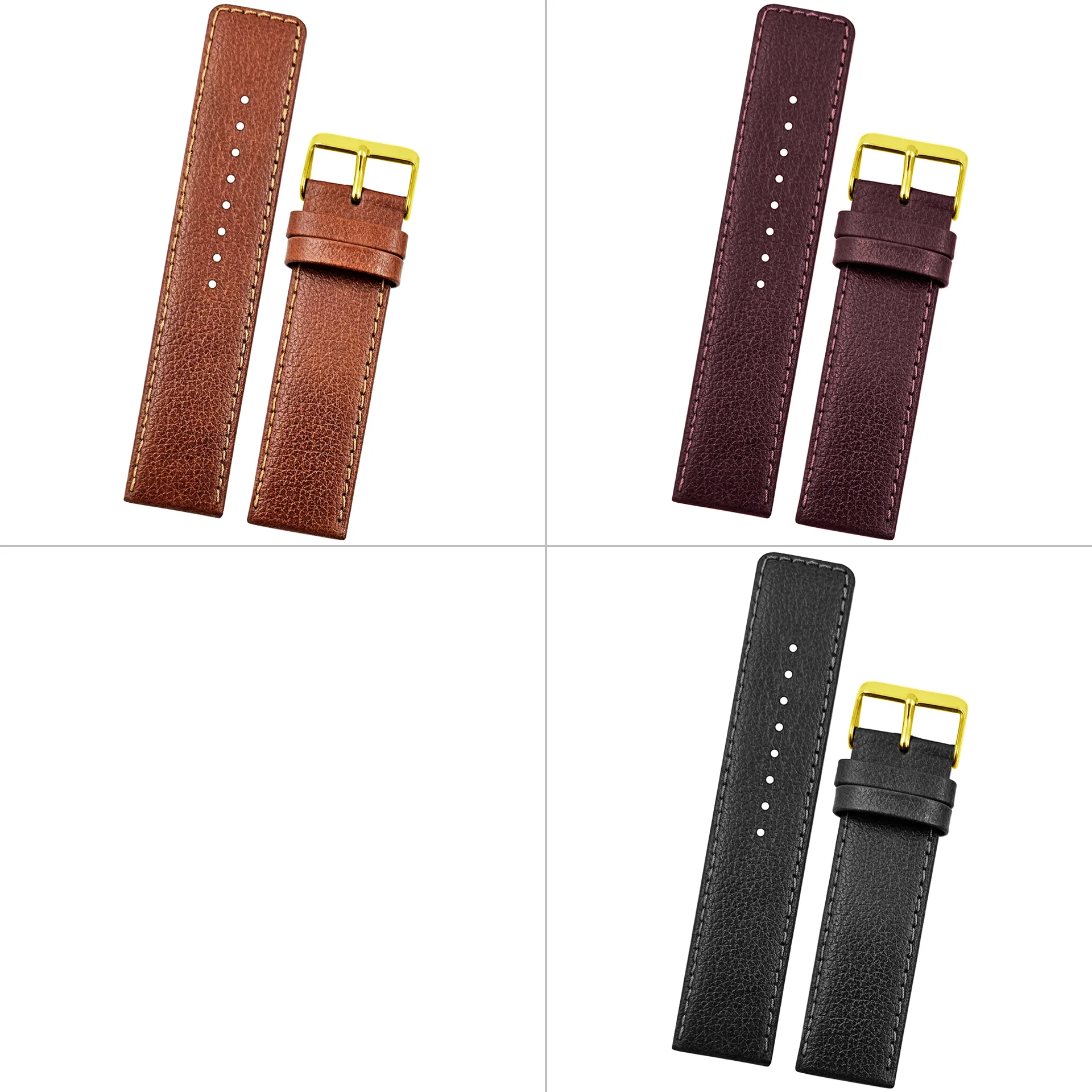 DBLACK [ATOR] PEBBLE DESIGN, THIN LEATHER STRAP - Image 4
