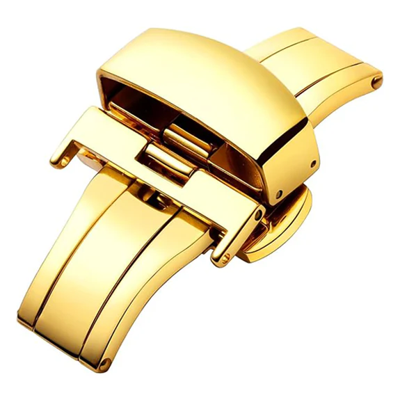 DBLACK [DSLCK3] BUTTERFLY LOCK, STAINLESS STEEL LOCK FOR LEATHER STRAP - Image 3