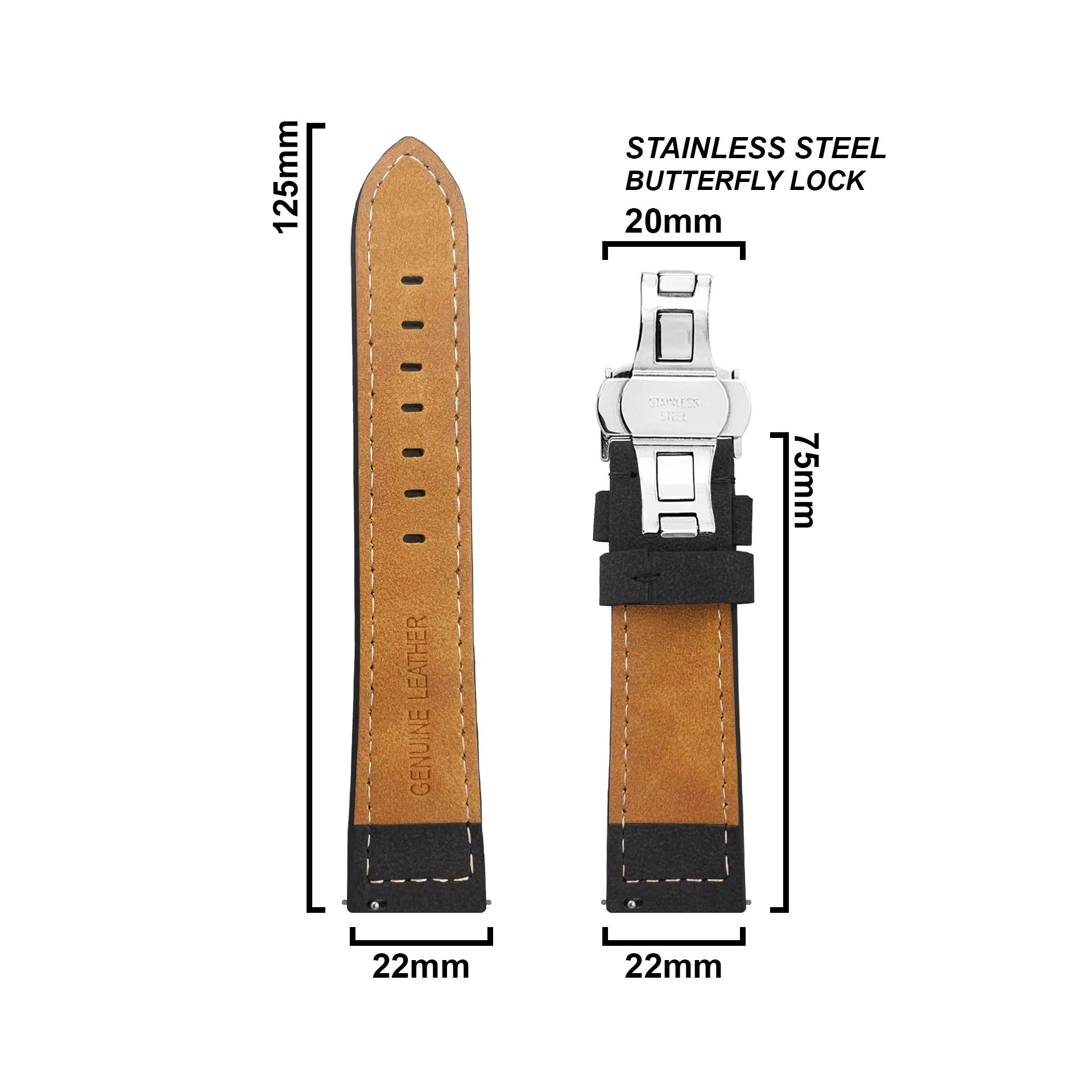DBLACK [BUZZ] QUICK RELEASE, PREMIUM LEATHER STRAP - Image 13