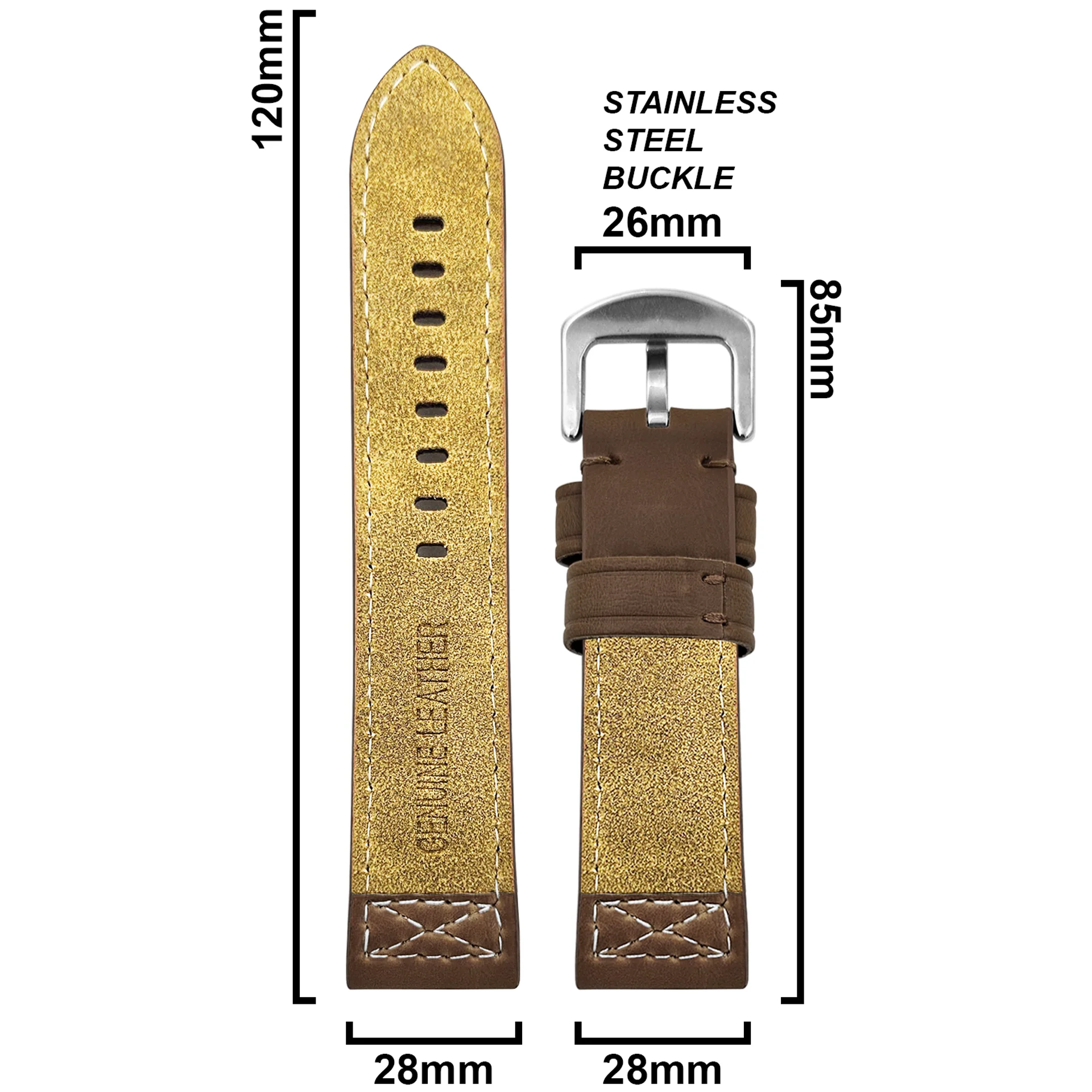 DBLACK [CROXX] THICK STRAP DESIGN, LEATHER STRAP - Image 20