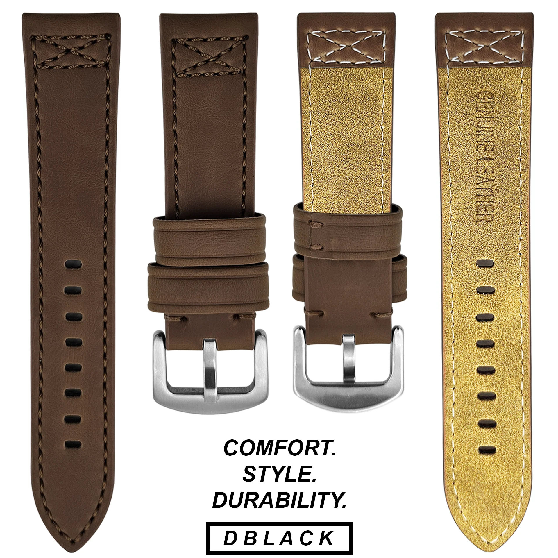 DBLACK [CROXX] THICK STRAP DESIGN, LEATHER STRAP - Image 5