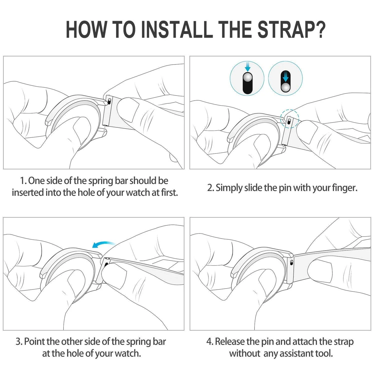 DBLACK [BUZZ] QUICK RELEASE, PREMIUM LEATHER STRAP - Image 6