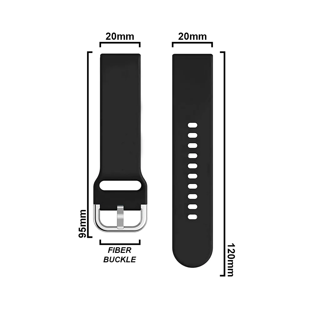 DBLACK [FOOSHA] QUICK RELEASE, SILICONE WATCH STRAP - Image 10