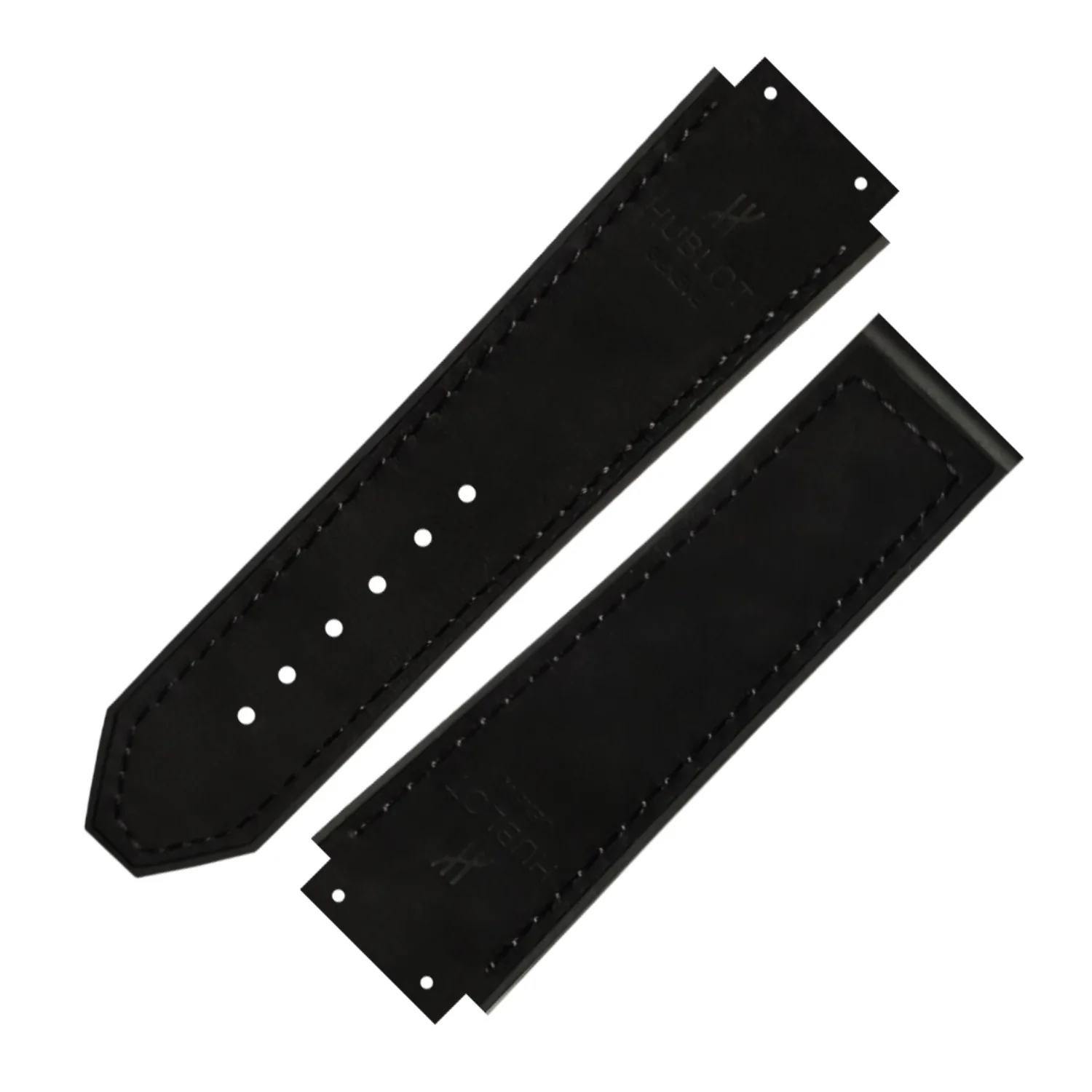 DBLACK [HLS] 25MM PLAIN DESIGN, LEATHER WATCH STRAP // COMPATIBLE WITH "HUBLOT" WATCHES - Image 6