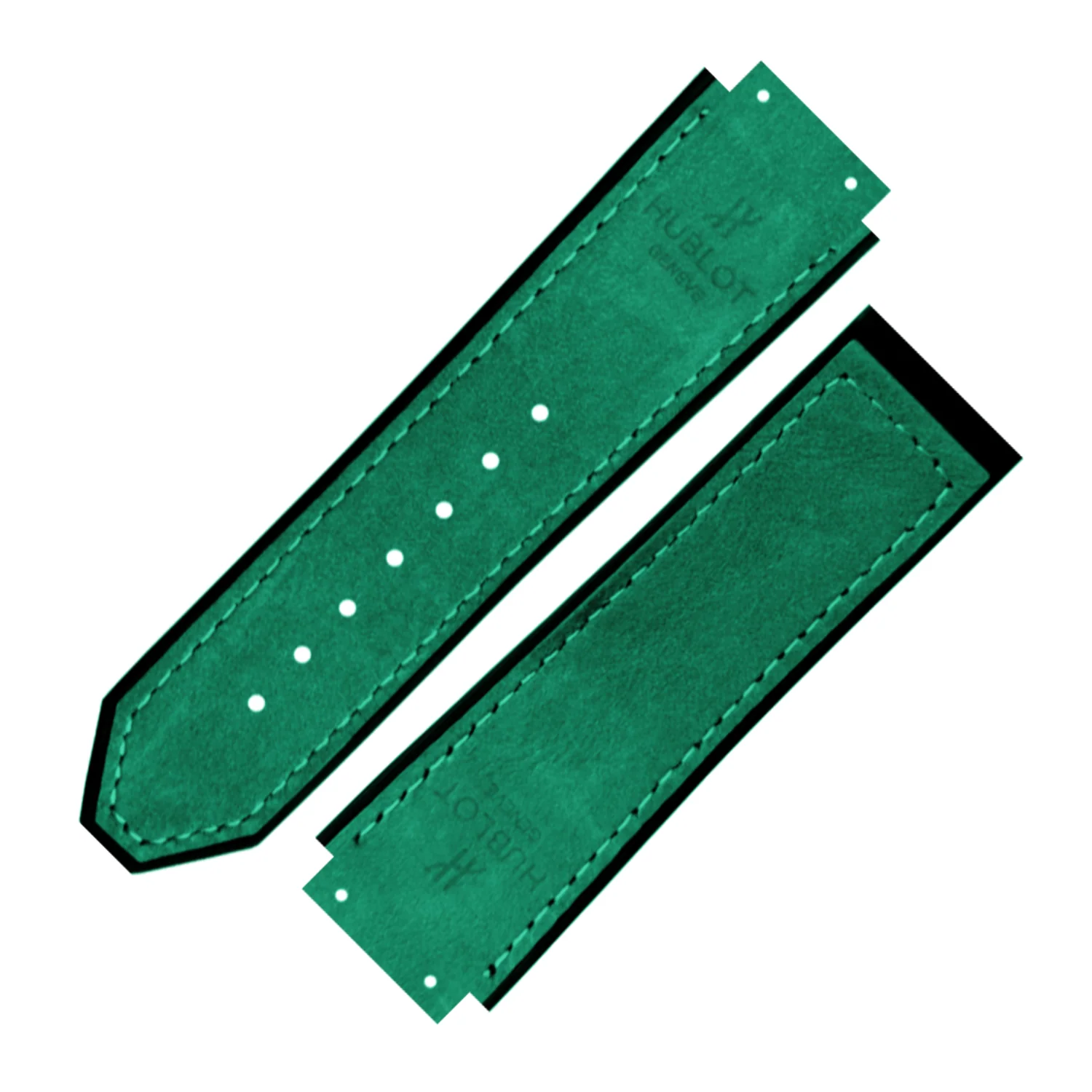 DBLACK [HLS] 25MM PLAIN DESIGN, LEATHER WATCH STRAP // COMPATIBLE WITH "HUBLOT" WATCHES - Image 7