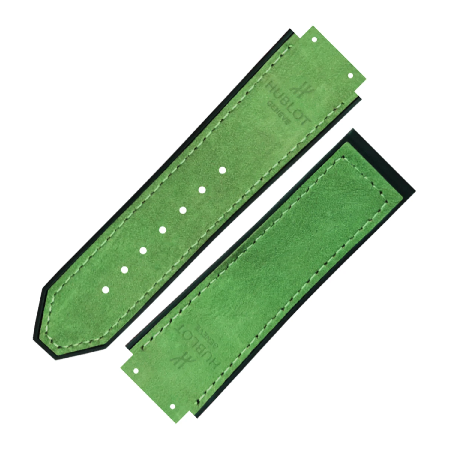 DBLACK [HLS] 25MM PLAIN DESIGN, LEATHER WATCH STRAP // COMPATIBLE WITH "HUBLOT" WATCHES - Image 8