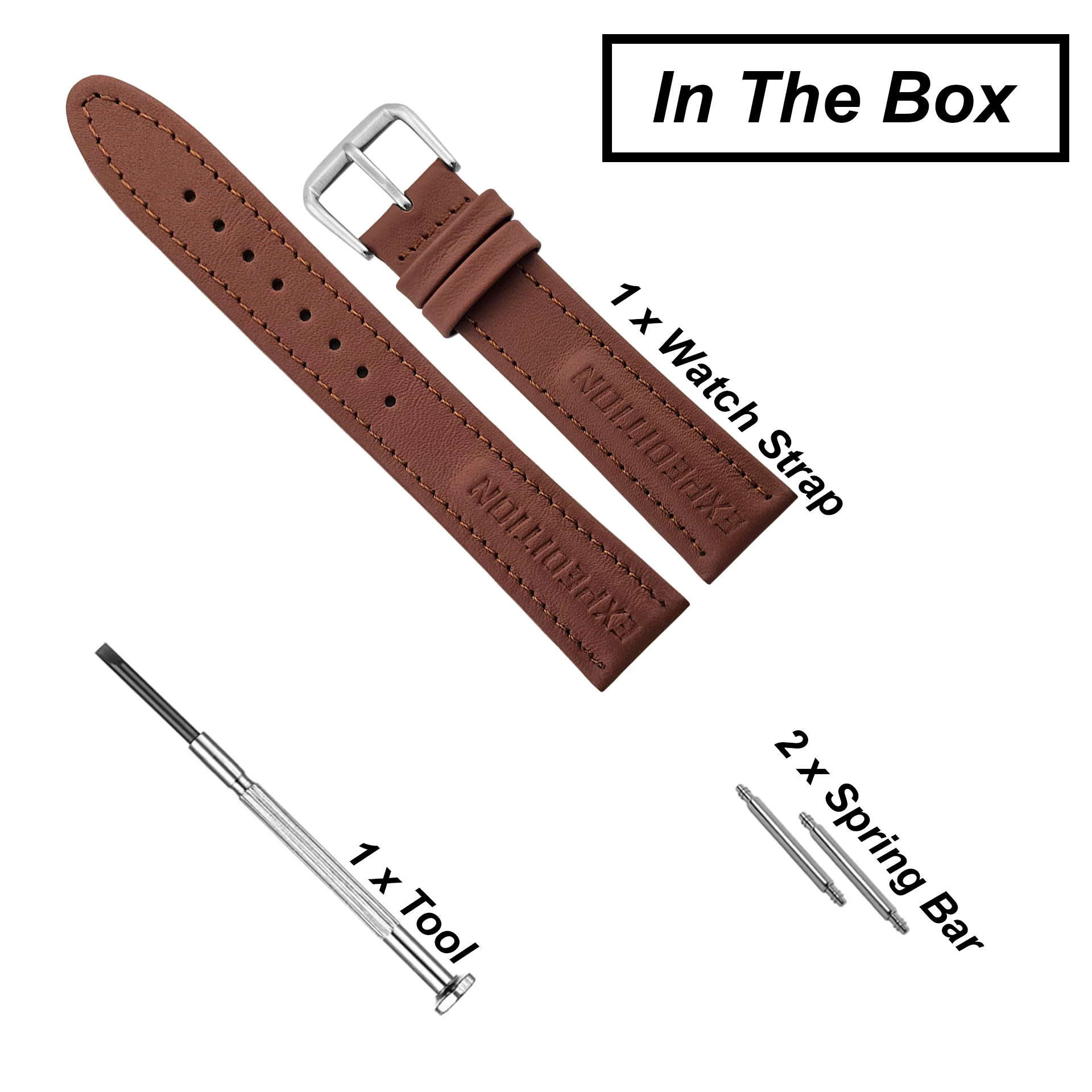 DBLACK [TMXDS1] 20MM LEATHER WATCH STRAP // FOR “TIMEX EXPEDITION” WATCH - Image 6