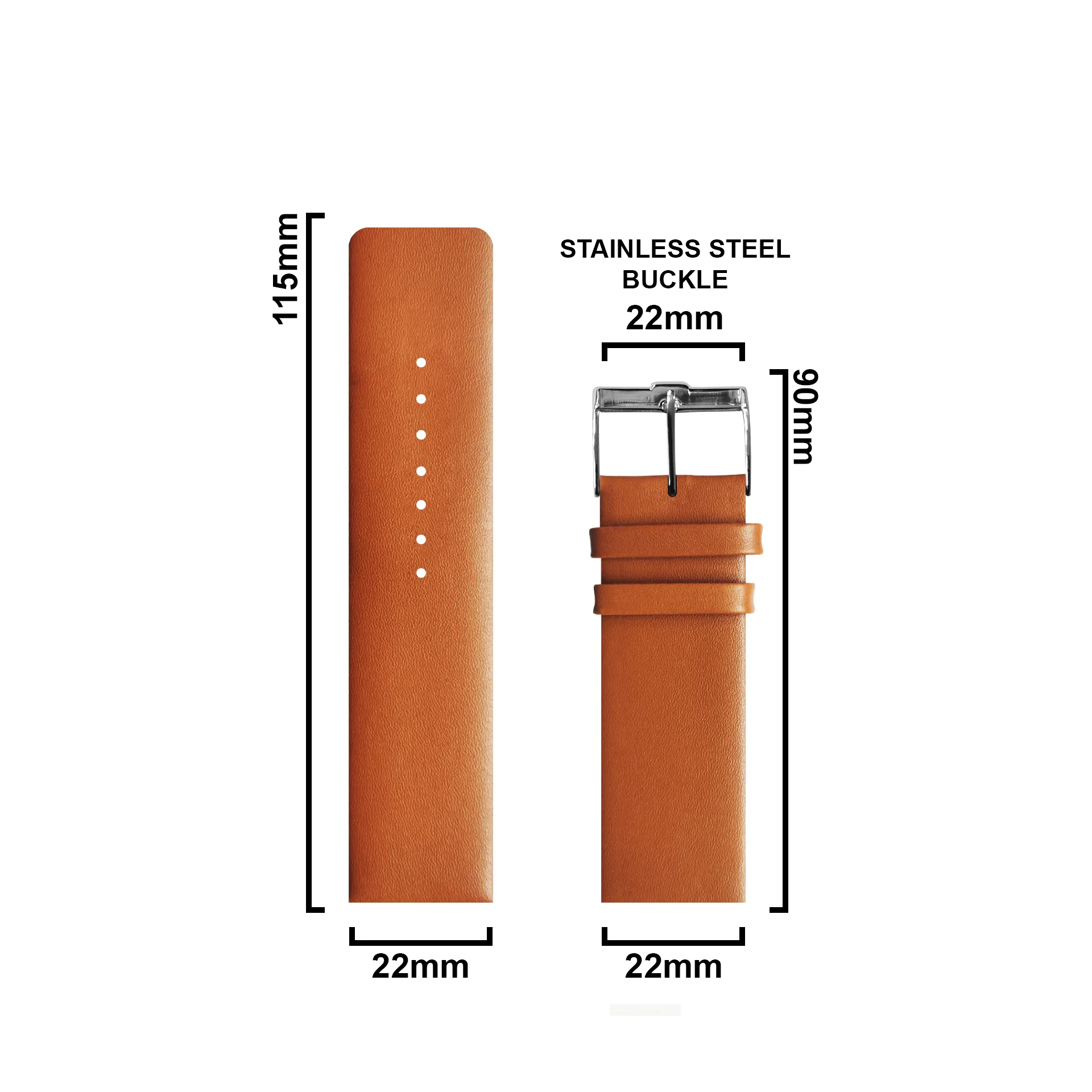 DBLACK [TNDS1] THIN LEATHER STRAP // FOR "TITAN EDGE SLIM" WATCHES - Image 15