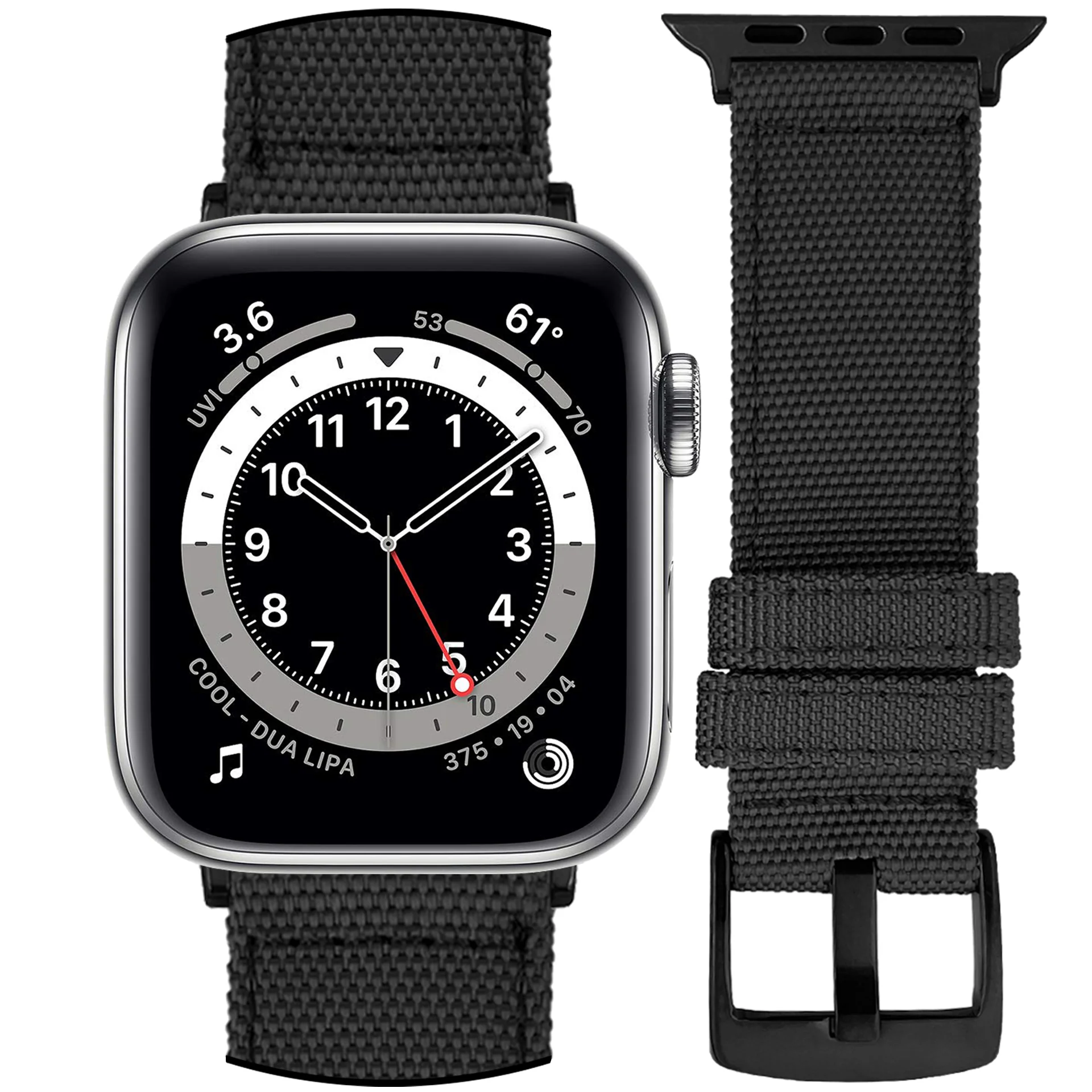 DBLACK [WADO] CANVAS DESIGN, NYLON WATCH STRAP // DESIGNED FOR "APPLE" SMARTWATCHES - Image 3