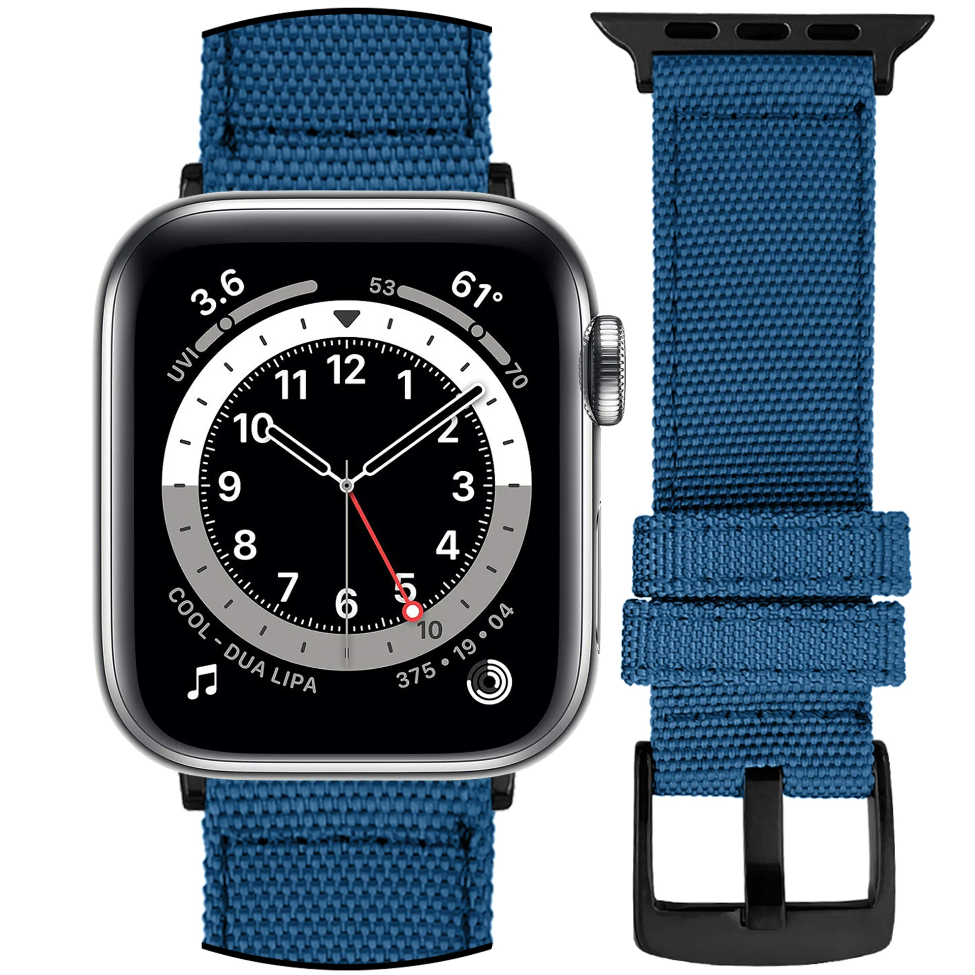 DBLACK [WADO] CANVAS DESIGN, NYLON WATCH STRAP // DESIGNED FOR "APPLE" SMARTWATCHES - Image 4
