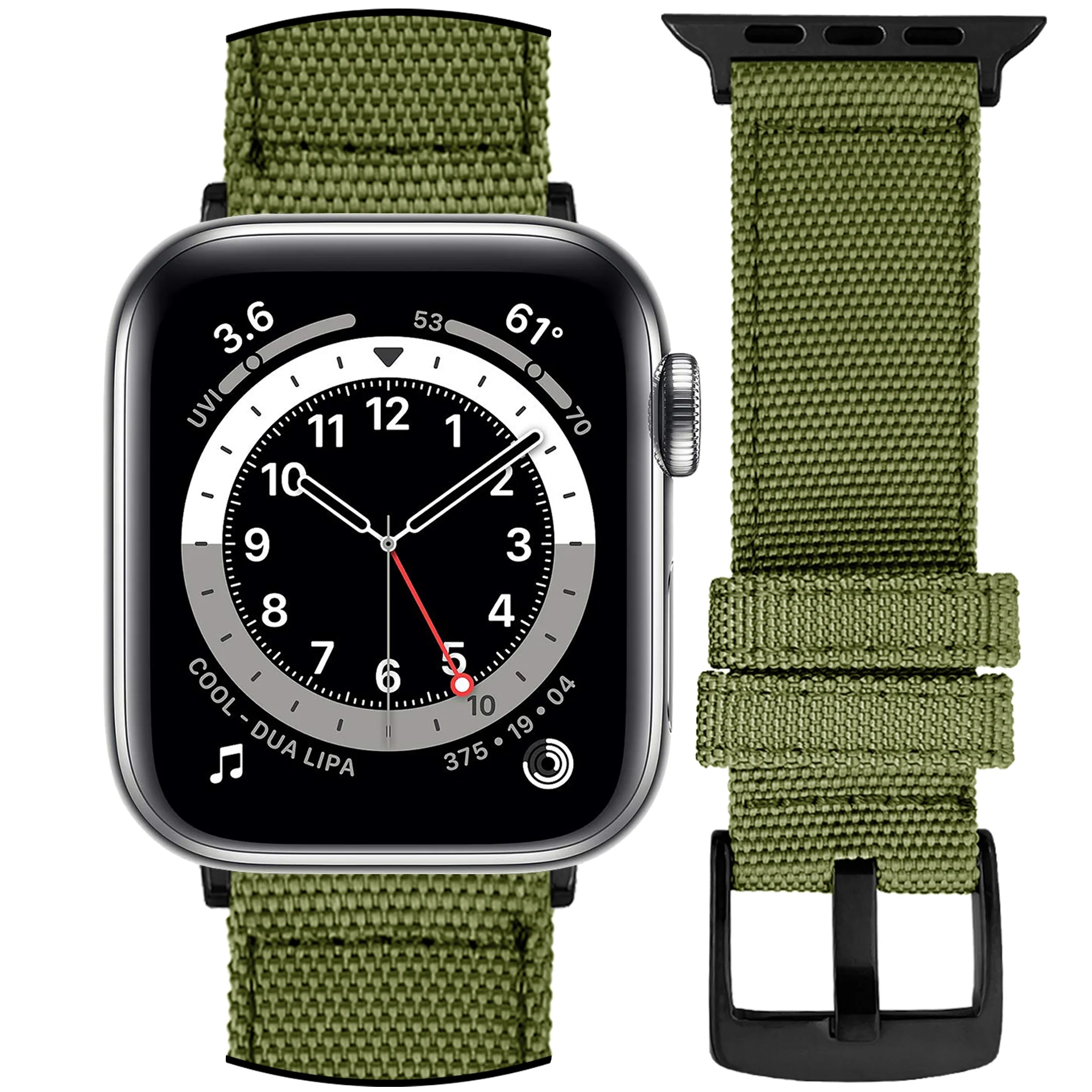 DBLACK [WADO] CANVAS DESIGN, NYLON WATCH STRAP // DESIGNED FOR "APPLE" SMARTWATCHES - Image 5