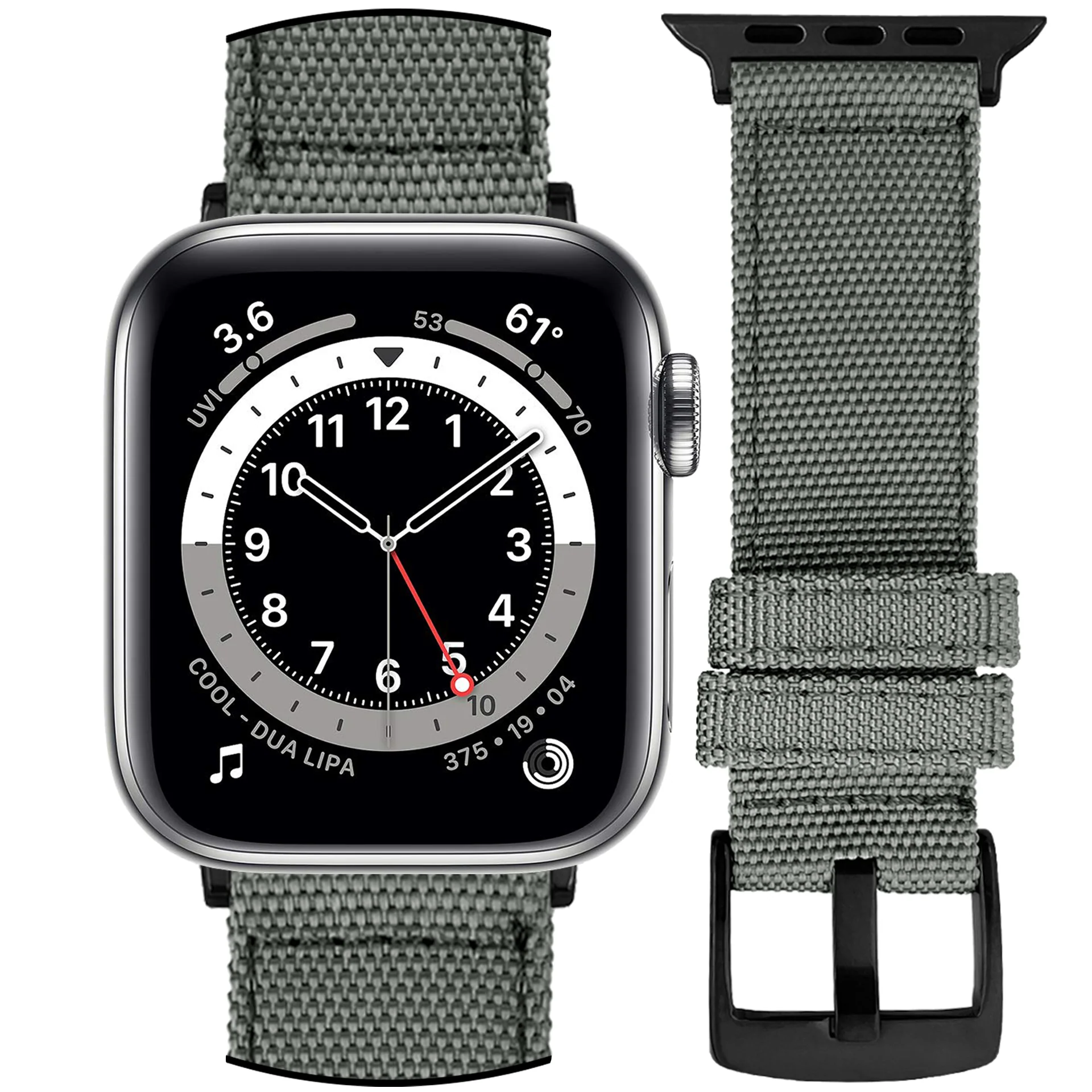 DBLACK [WADO] CANVAS DESIGN, NYLON WATCH STRAP // DESIGNED FOR "APPLE" SMARTWATCHES - Image 6