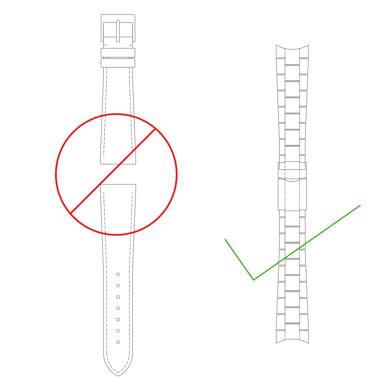 [DRLOCK] BRUSHED STAINLESS STEEL "DOUBLE LOCK CLASP WATCH CHAIN BUCKLE" REPLACEMENT PARTS FOR WATCH CHAIN STRAP - Image 9